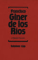 Book cover of: Francisco Giner de los Rios