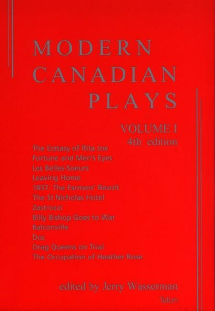 Book cover of: Modern Canadian Plays: Volume 1. By: Jerry Wasserman