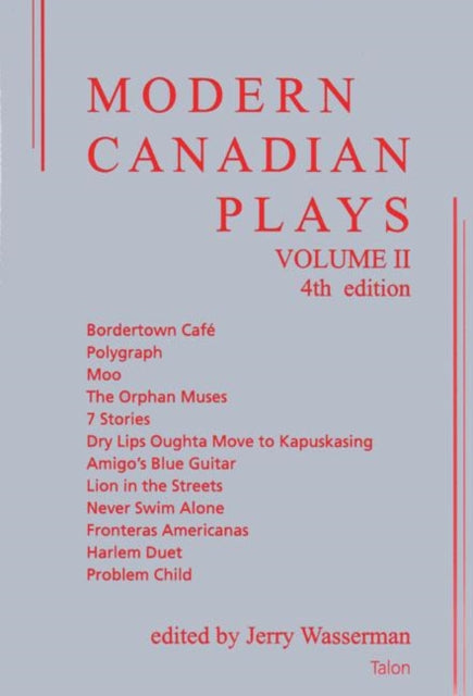 Book cover of: Modern Canadian Plays: Volume 2. By: Jerry Wasserman