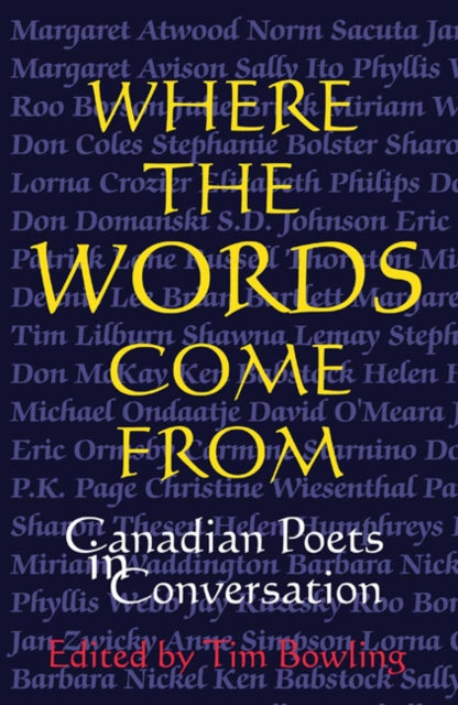 Book cover of: Where the Words Come From. By: Tim Bowling