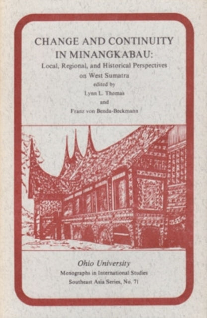 Book cover of: Change and Continuity in Minangkabau. By: Lynn L. Thomas