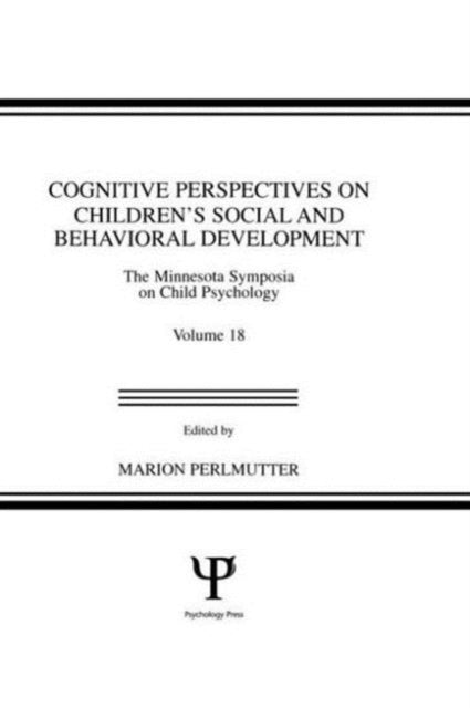 Book cover of: Cognitive Perspectives on Children's Social and Behavioral Development. By: M. Perlmutter