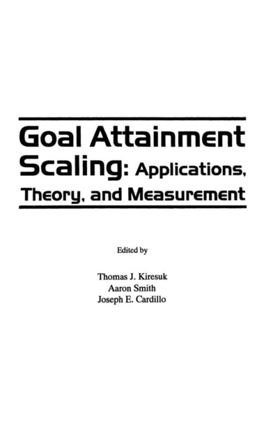 Book cover of: Goal Attainment Scaling