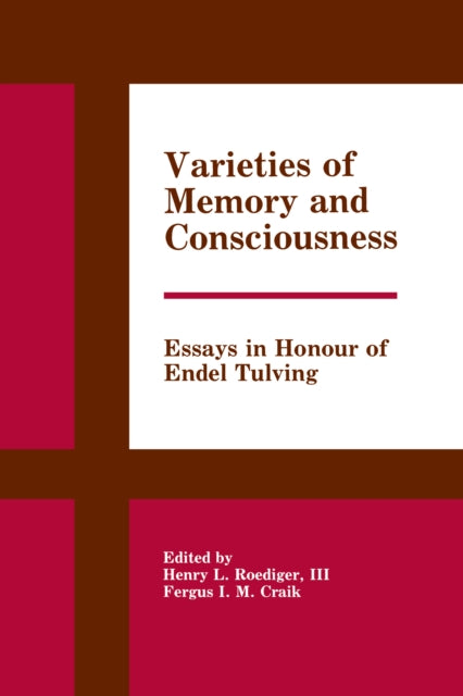 Book cover of: Varieties of Memory and Consciousness