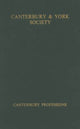 Book cover of: Canterbury Professions. By: Michael Richter