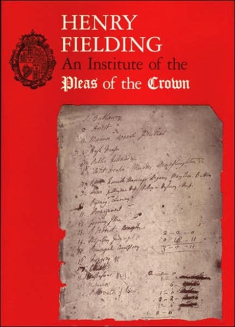 Book cover of: Institute of the Pleas of the Crown. By: Hugh Amory