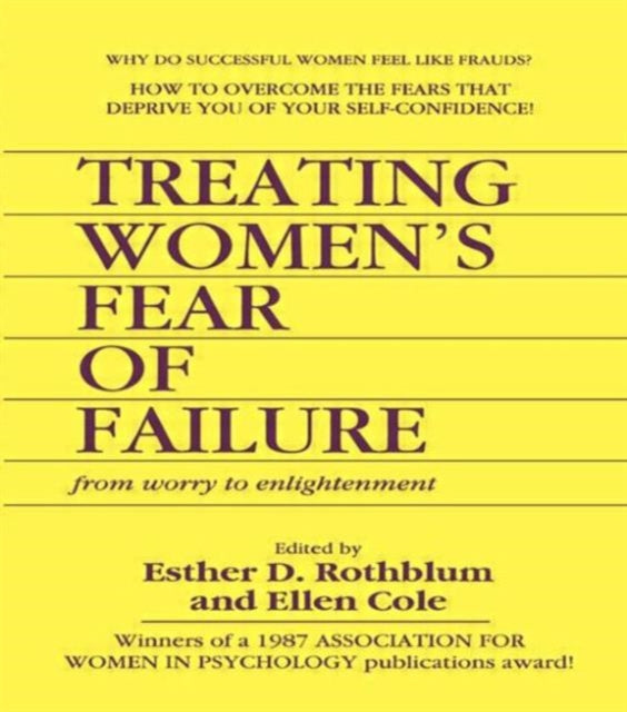 Book cover of: Treating Women's Fear of Failure. By: Esther D. Rothblum