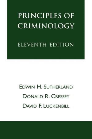 Principles of Criminology