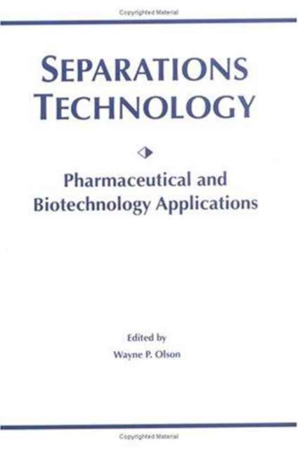Book cover of: Separations Technology