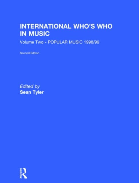 Book cover of: International Who's Who In Music. By: Sean Tyler