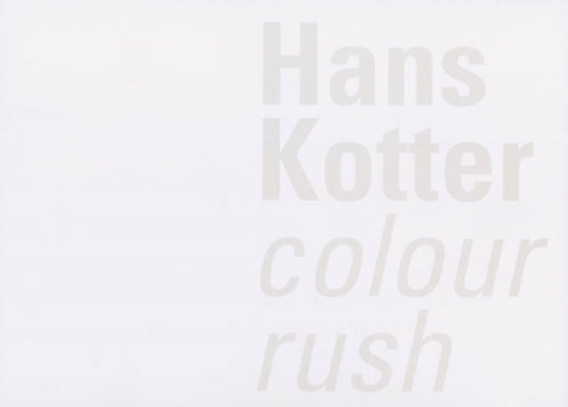 Book cover of: Hans Kotter. By: Peter Lodermeyer