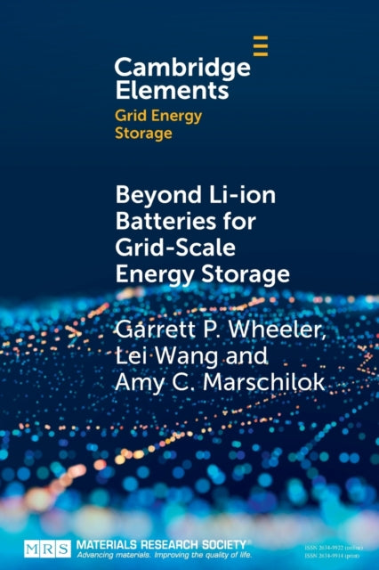 Book cover of: Beyond Li-ion Batteries for Grid-Scale Energy Storage. By: Garrett P. Wheeler