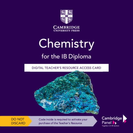 Book cover of: Chemistry for the IB Diploma Digital Teacher's Resource Access Card. By: Shuizi Rachel Yu