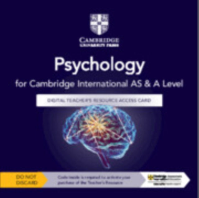 Book cover of: Cambridge International AS & A Level Psychology Digital Teacher's Resource Access Card. By: Kirsty White