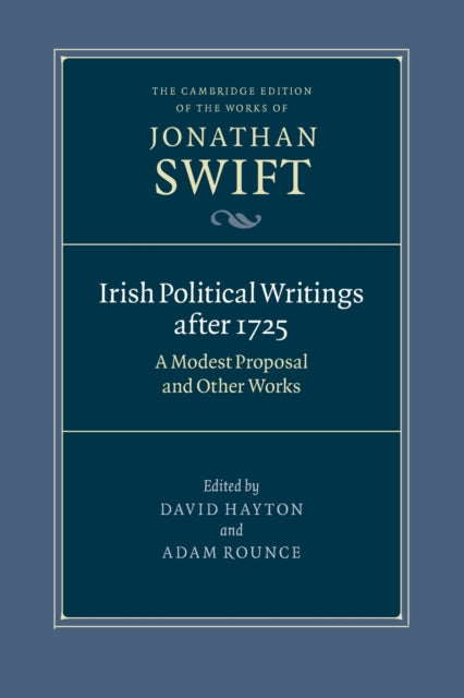 Book cover of: Irish Political Writings after 1725. By: Jonathan Swift