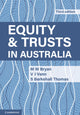 Book cover of: Equity and Trusts in Australia. By: Michael Bryan