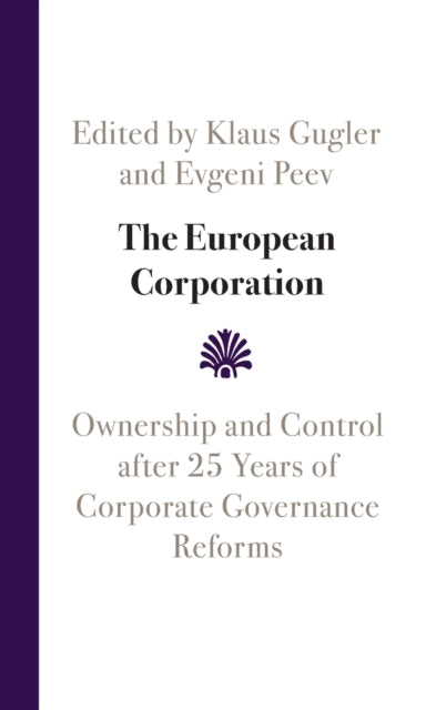 Book cover of: European Corporation. By: Klaus Gugler
