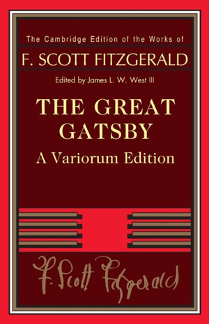 The Great Gatsby – Variorum Edition