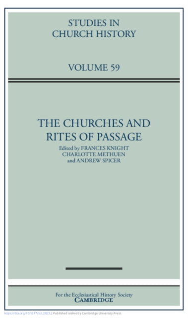 Book cover of: Churches and Rites of Passage: Volume 59. By: Frances Knight