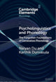 Book cover of: Psycholinguistics and Phonology. By: Karthik Durvasula