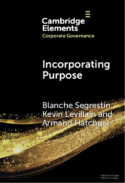 Book cover of: Incorporating Purpose. By: Blanche Segrestin