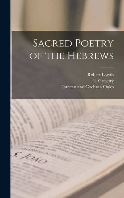 Book cover of: Sacred Poetry of the Hebrews