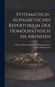Book cover of: Systematisch-Alphabetisches Repertorium Der Homoopathischen Arzneien