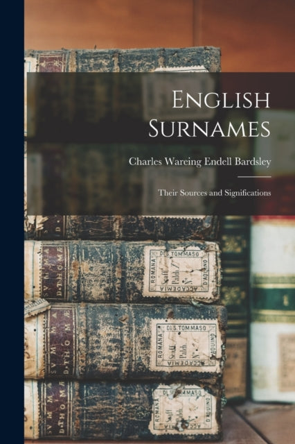 Book cover of: English Surnames