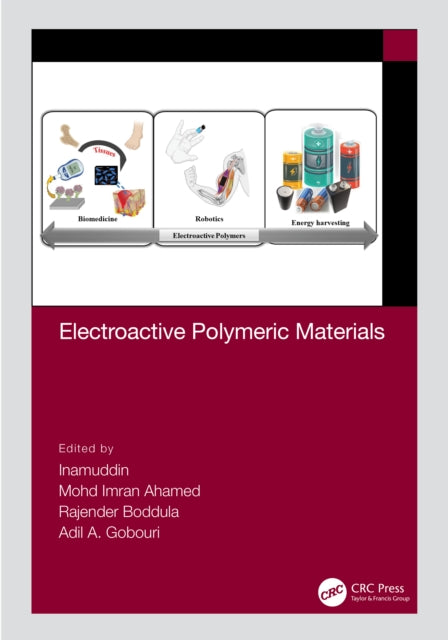 Book cover of: Electroactive Polymeric Materials. By: Inamuddin