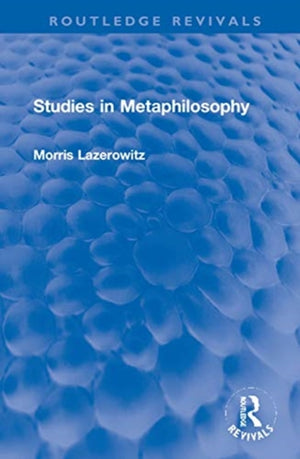 Studies in Metaphilosophy