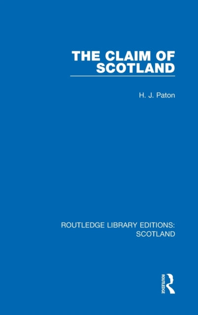 Book cover of: Claim of Scotland. By: H. J. Paton