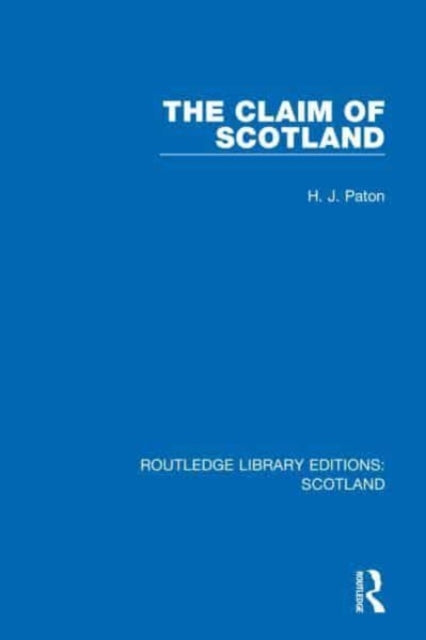 Book cover of: Claim of Scotland. By: H. J. Paton