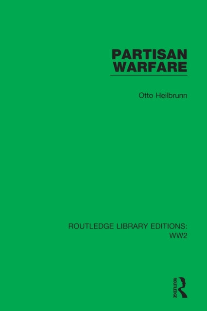 Book cover of: Partisan Warfare. By: Otto Heilbrunn