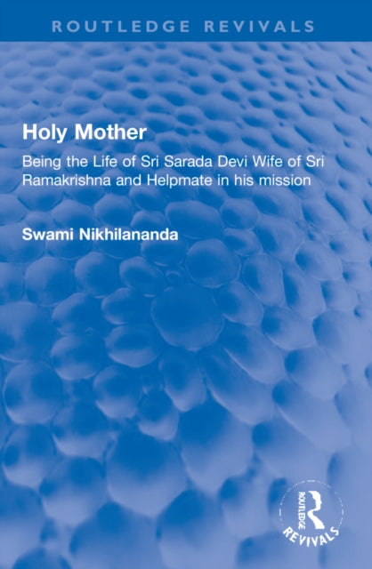 Book cover of: Holy Mother. By: Nikhilananda