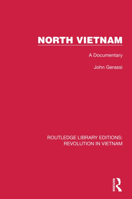 Book cover of: North Vietnam. By: John Gerassi