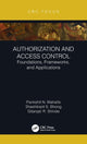 Book cover of: Authorization and Access Control. By: Parikshit N. Mahalle