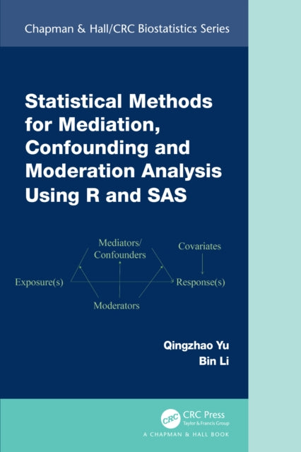 Book cover of: Statistical Methods for Mediation, Confounding and Moderation Analysis Using R and SAS. By: Qingzhao Yu