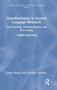 Book cover of: Questionnaires in Second Language Research. By: Zoltán Dörnyei