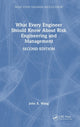 Book cover of: What Every Engineer Should Know About Risk Engineering and Management. By: John X. Wang