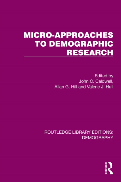 Book cover of: Micro-Approaches to Demographic Research