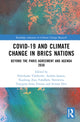 Book cover of: COVID-19 and Climate Change in BRICS Nations. By: Ndivhuho Tshikovhi
