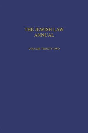 The Jewish Law Annual Volume 22