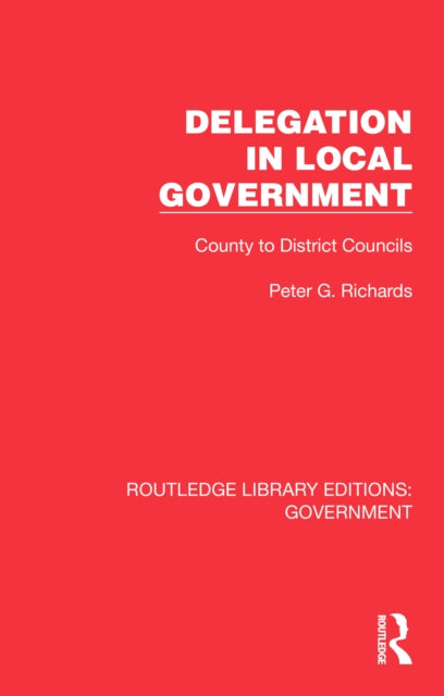 Book cover of: Delegation in Local Government