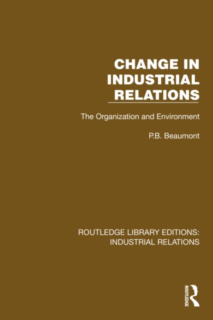 Book cover of: Change in Industrial Relations