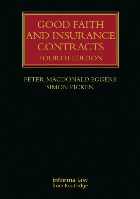 Book cover of: Good Faith and Insurance Contracts