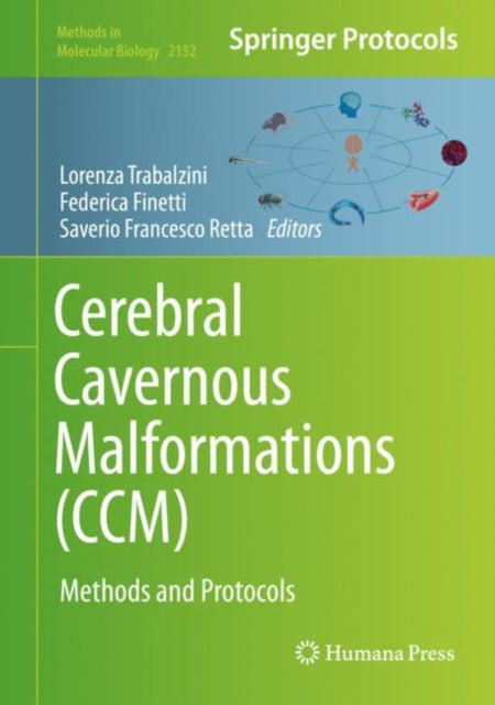 Book cover of: Cerebral Cavernous Malformations (CCM). By: Lorenza Trabalzini