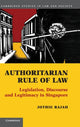 Book cover of: Authoritarian Rule of Law. By: Jothie Rajah