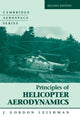 Book cover of: Principles of Helicopter Aerodynamics. By: J. Gordon Leishman