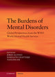 Book cover of: Burdens of Mental Disorders. By: Jordi Alonso