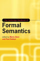 Book cover of: Cambridge Handbook of Formal Semantics. By: Maria Aloni
